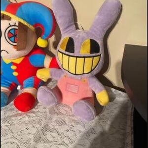 The Amazing Digital Circus Plush Clown Toy Lot (2 Total)